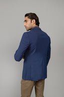 Blue Textured Coat