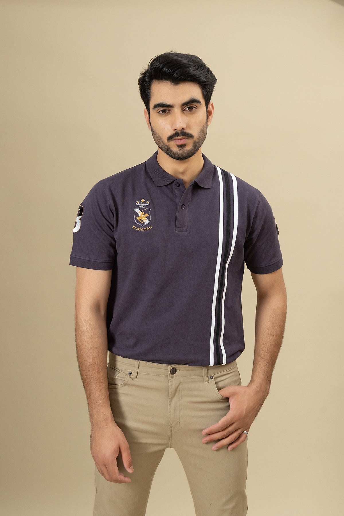 Charcoal Grey Polo Shirt - RTSF250212-CG