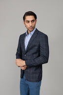 Charcoal Checked Coat