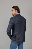 Charcoal Checked Coat