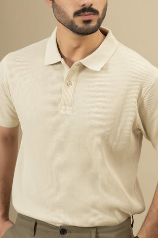 Beige Polo Shirt - RTSF250201-BG