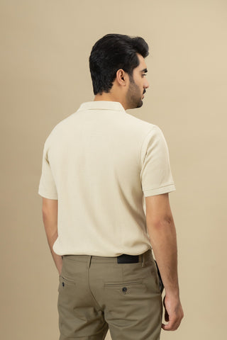 Beige Polo Shirt - RTSF250201-BG