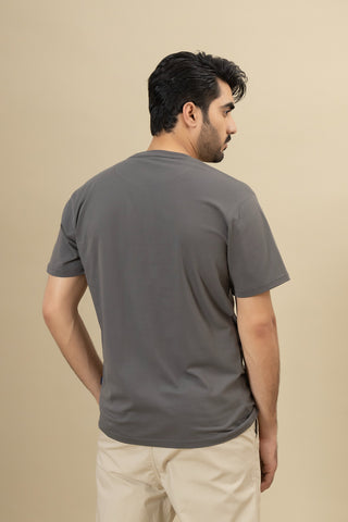 Round Neck T-Shirt - RTNC250397-GR