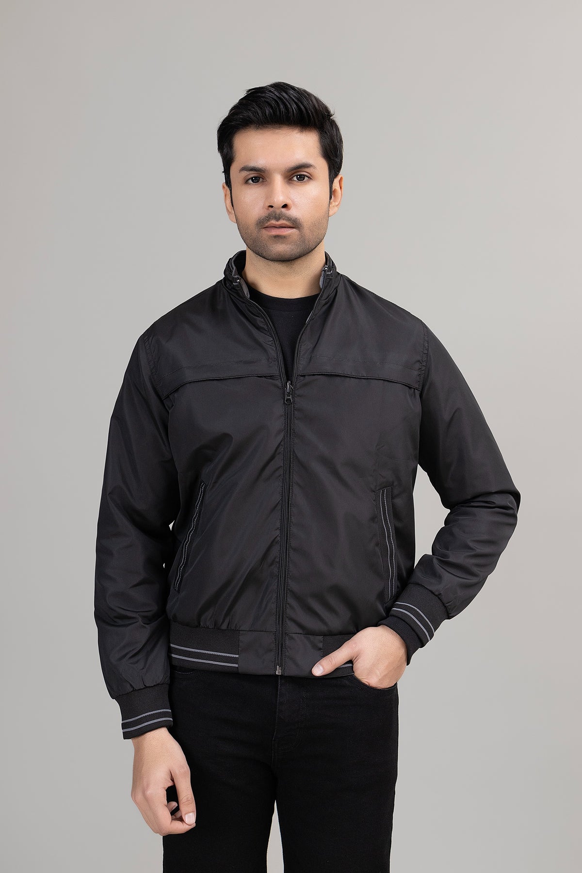 BLACK REVERSIBLE JACKET