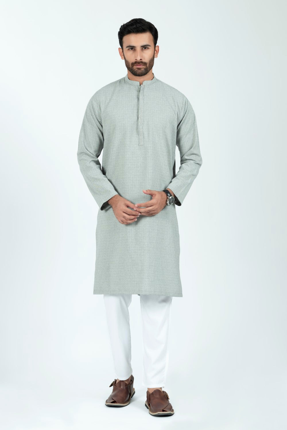 Grey Kurta KT240727-GR