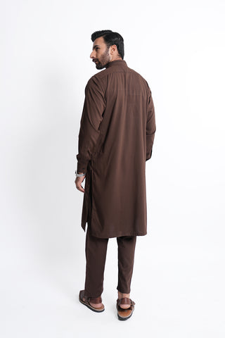 Dark Brown Kurta Trouser KTP240178-DBR