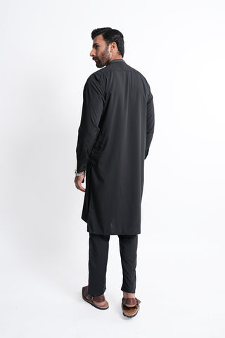 Black Kurta Trouser KTP240567-BK