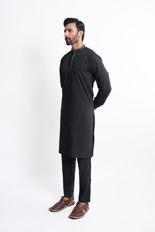 Black Kurta Trouser KTP240567-BK