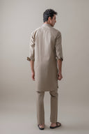 Khaki Kurta Trouser Set