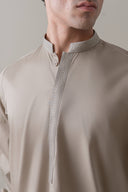 Khaki Kurta Trouser Set