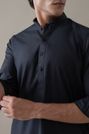 Black Kurta Trouser Set