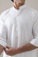 White Kurta Trouser Set