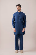 Navy Kurta Trouser Set
