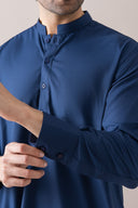 Navy Kurta Trouser Set