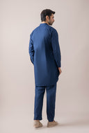 Navy Kurta Trouser Set