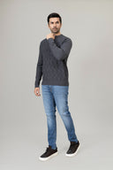 Grey Round Neck Sweater