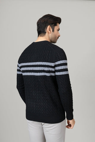 Black Round Neck Sweater