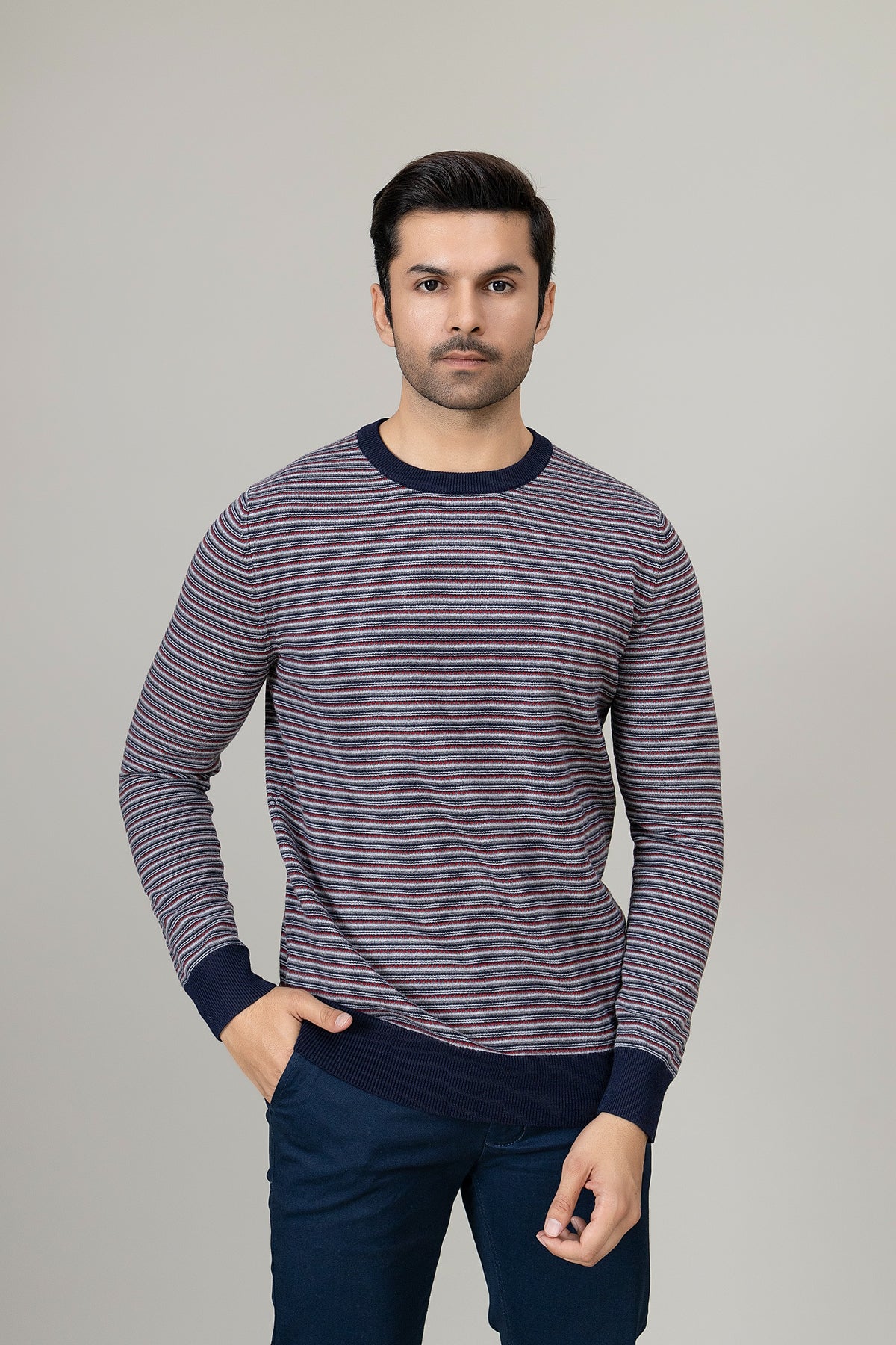 Multi Round Neck Sweater