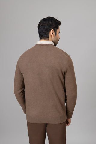 Brown V. Neck Sweater