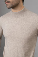 Beige Round Neck Sweater