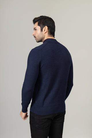 Navy Round Neck Sweater