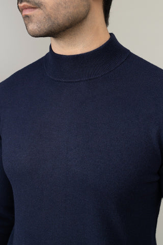 Navy Round Neck Sweater