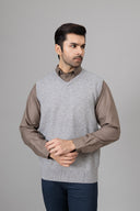 Light Grey V. Neck Sweater
