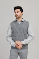 Grey Contemporary Sweater