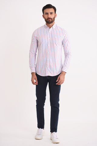 White Lining Casual Shirt