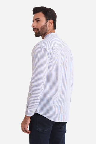 White Lining Casual Shirt