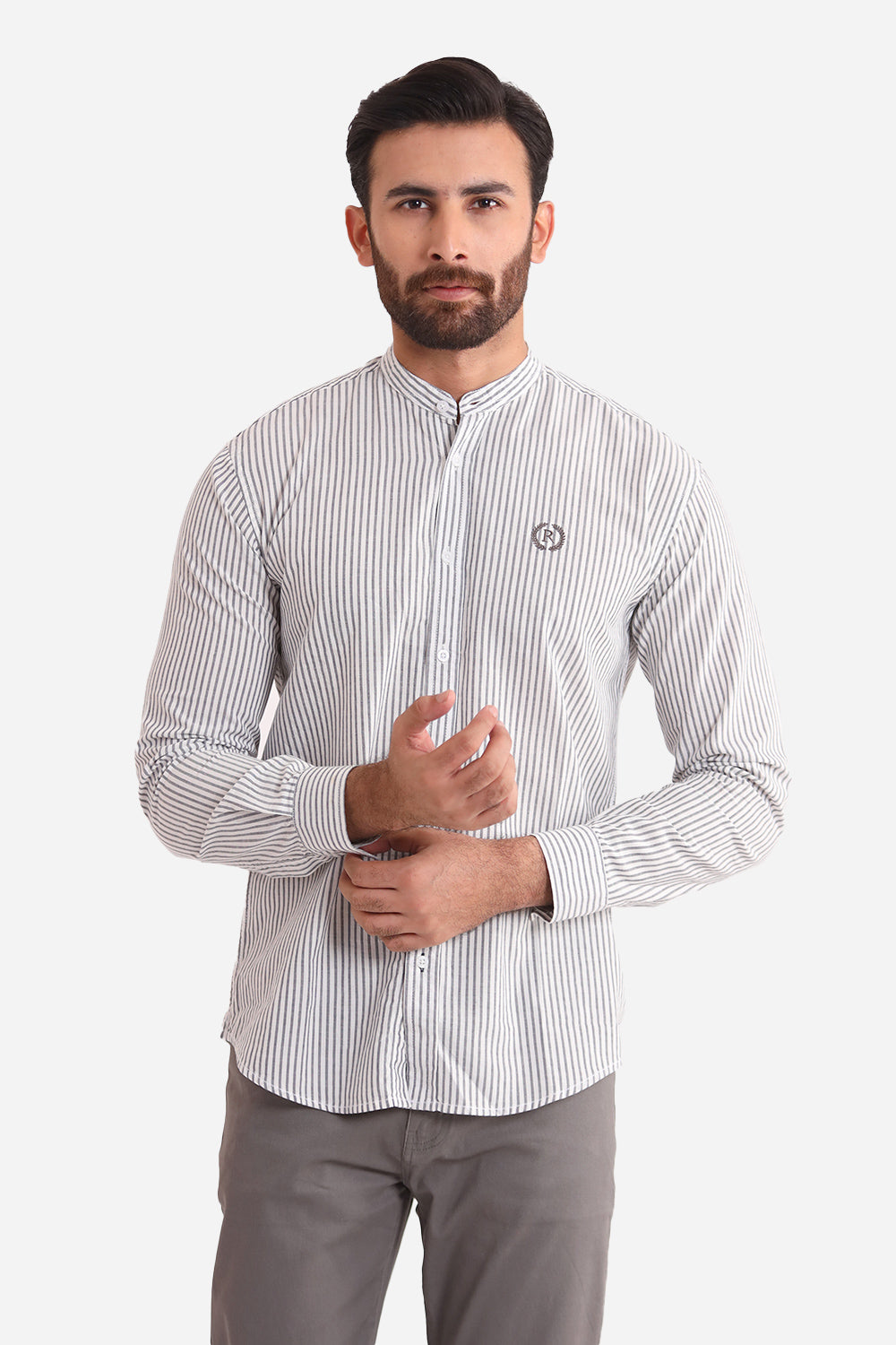 White Lining Casual Shirt