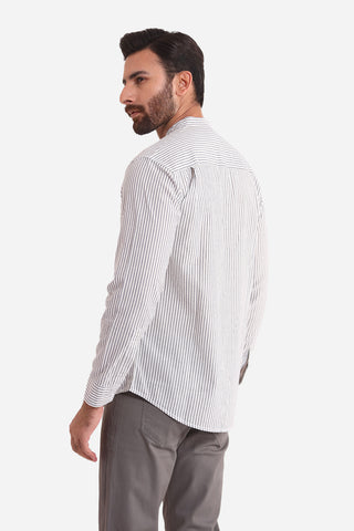 White Lining Casual Shirt