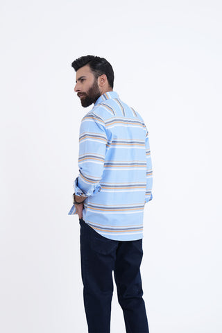 Sky Lining Casual Shirt LS240215-SKY