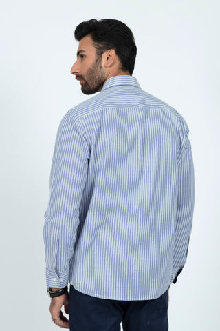 Smart Fit Sky Lining Casual Shirt LS240563-SKY