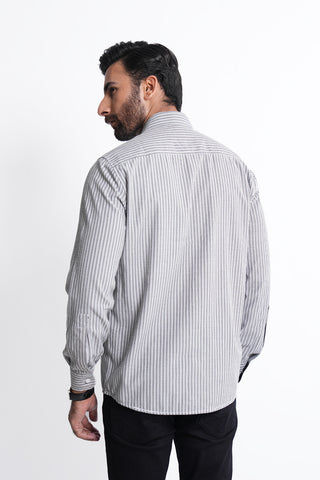 Smart Fit Grey Lining Casual Shirt LS240564-GR