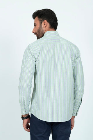 Smart Fit Light Green Lining Casual Shirt LS240683-LGN