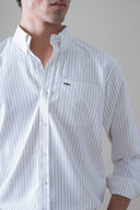 White Classic Casual Shirt