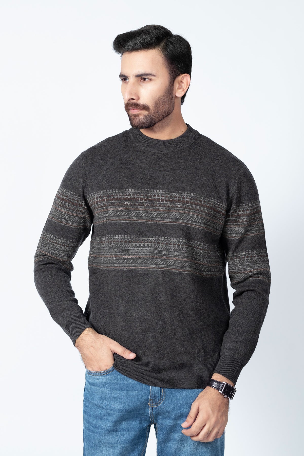 Dark Brown Sweater P2302-DBR