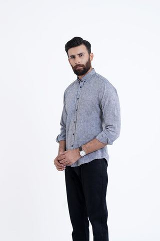 Grey Plain Casual Shirt PC240206-GR