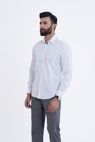 White Plain Casual Shirt PC240209-WT