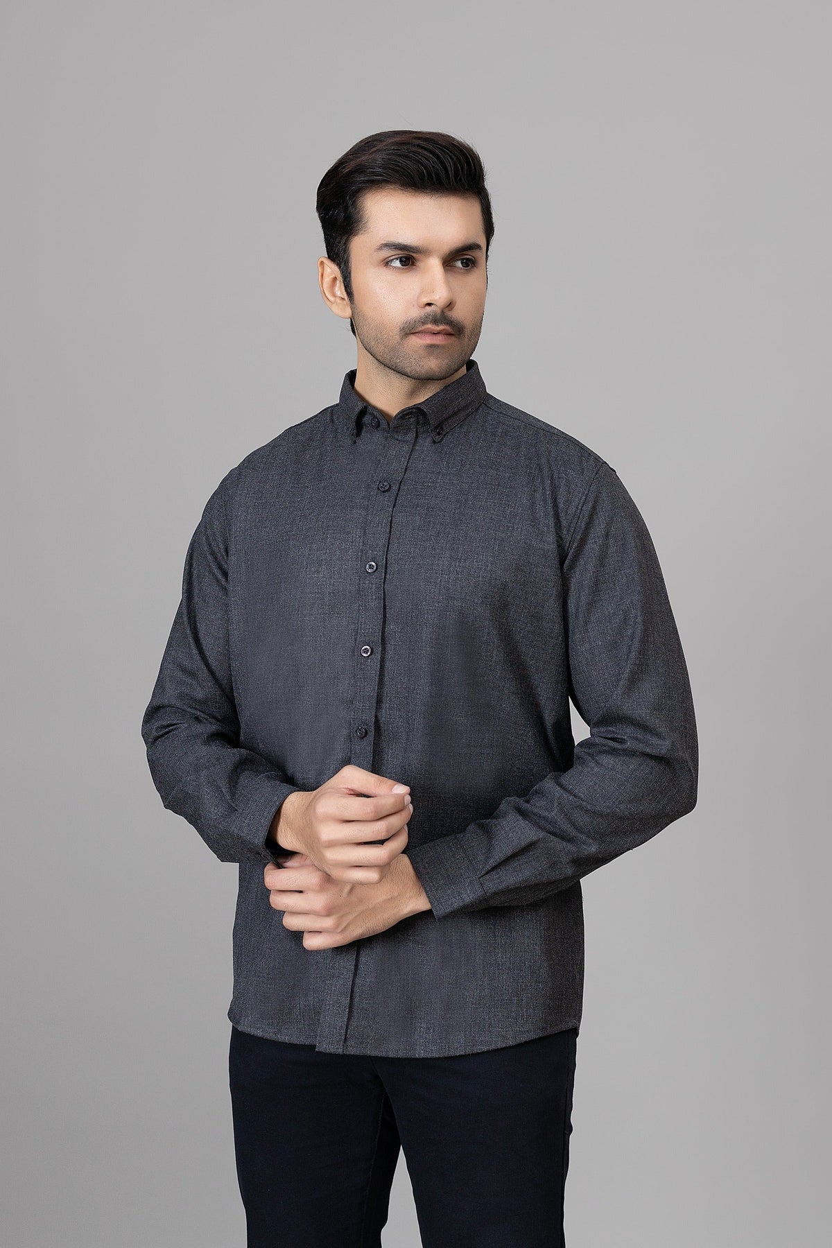 Charcoal Grey Casual Shirt