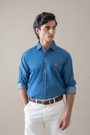 Blue Refined Casual Shirt