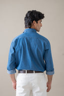 Blue Refined Casual Shirt