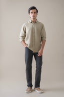 Off White Refined Casual Shirt