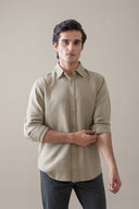 Off White Refined Casual Shirt