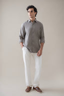 Grey Refined Casual Shirt