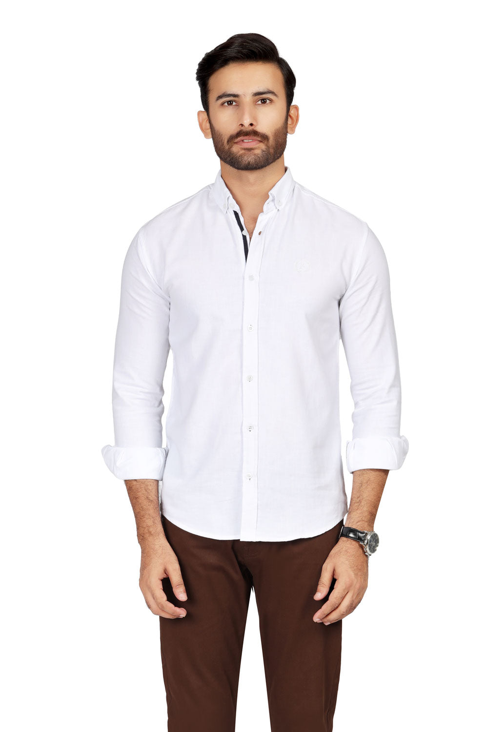 White Plain Casual Shirt