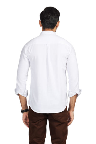 White Plain Casual Shirt