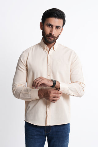 Smart Fit Khaki Plain Casual Shirt PS240558-KHI