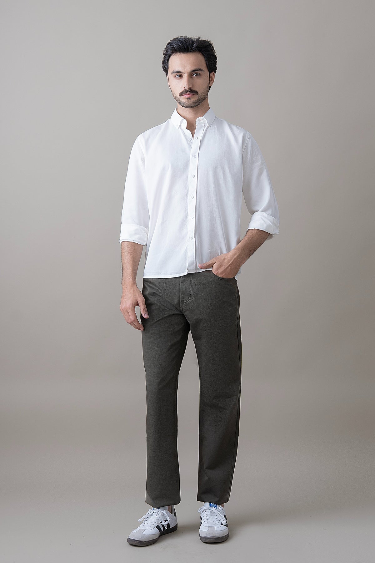 White Sovereign Casual Shirt
